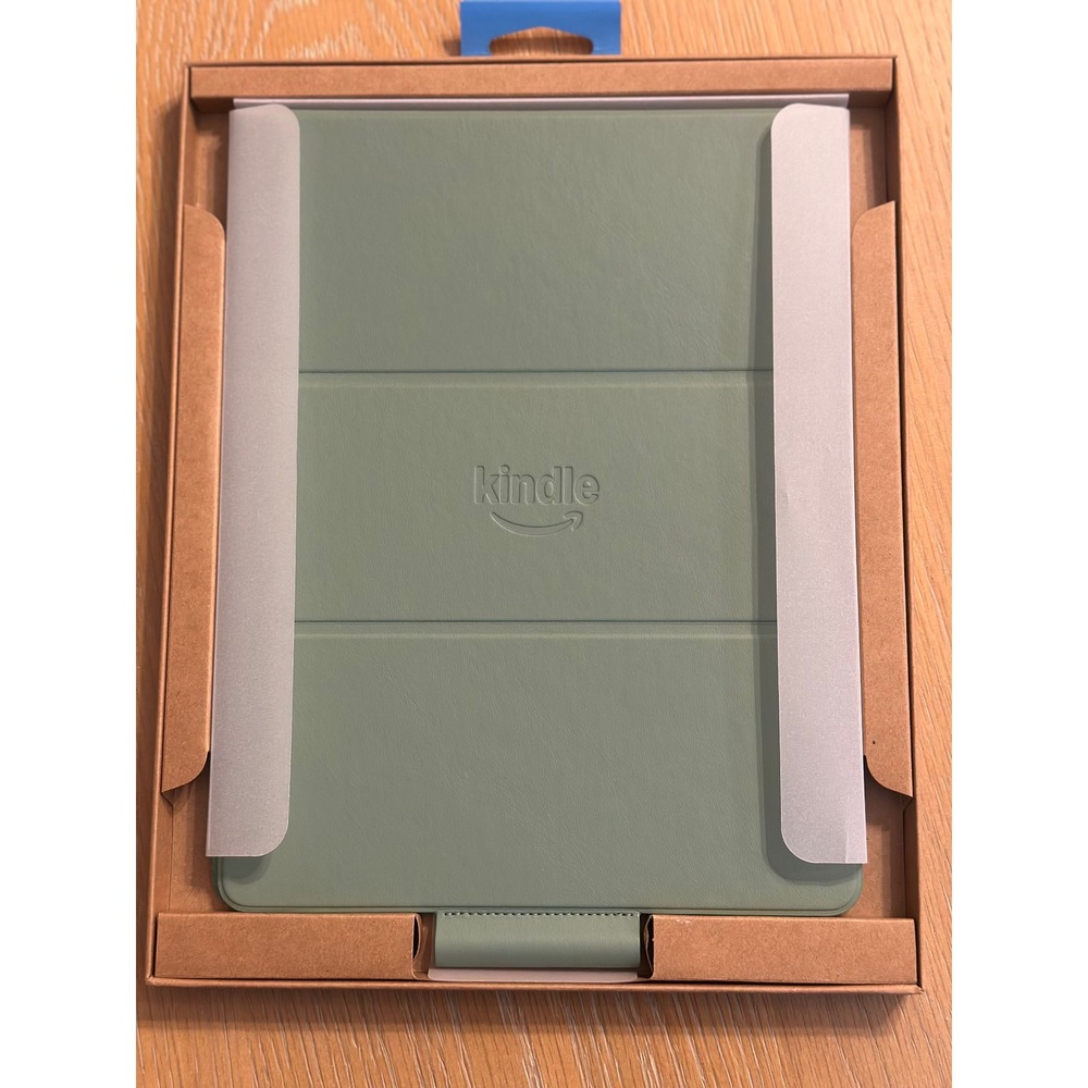 Amazon Kindle Scribe Folio Cover Unisex OS Matcha Green New Plant-Based Leather